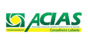 Logotipo a ACIAS Lafaiete (Associação Comercial, Industrial, Agropecuária e de Serviços - unidade Conselheiro Lafaiete)